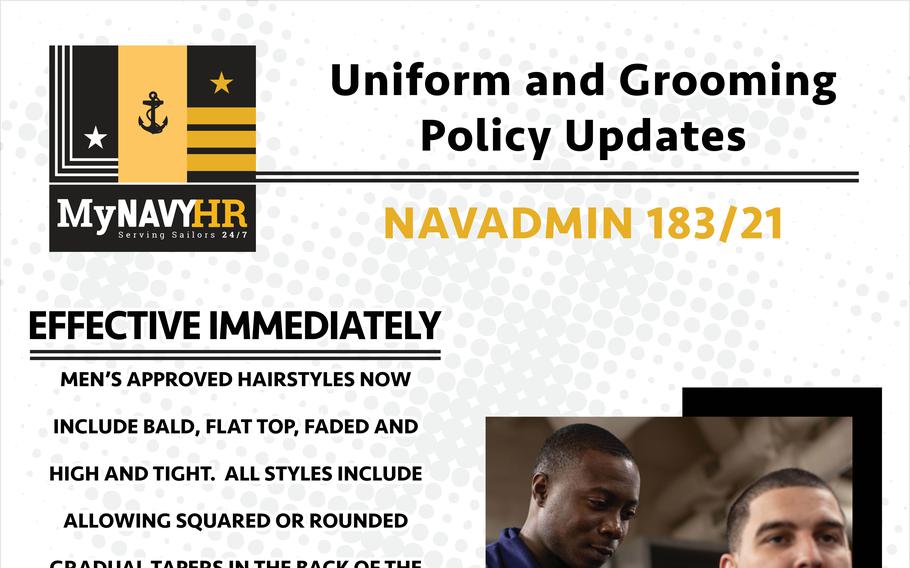 New haircuts, higher heels approved in Navy’s latest grooming standards